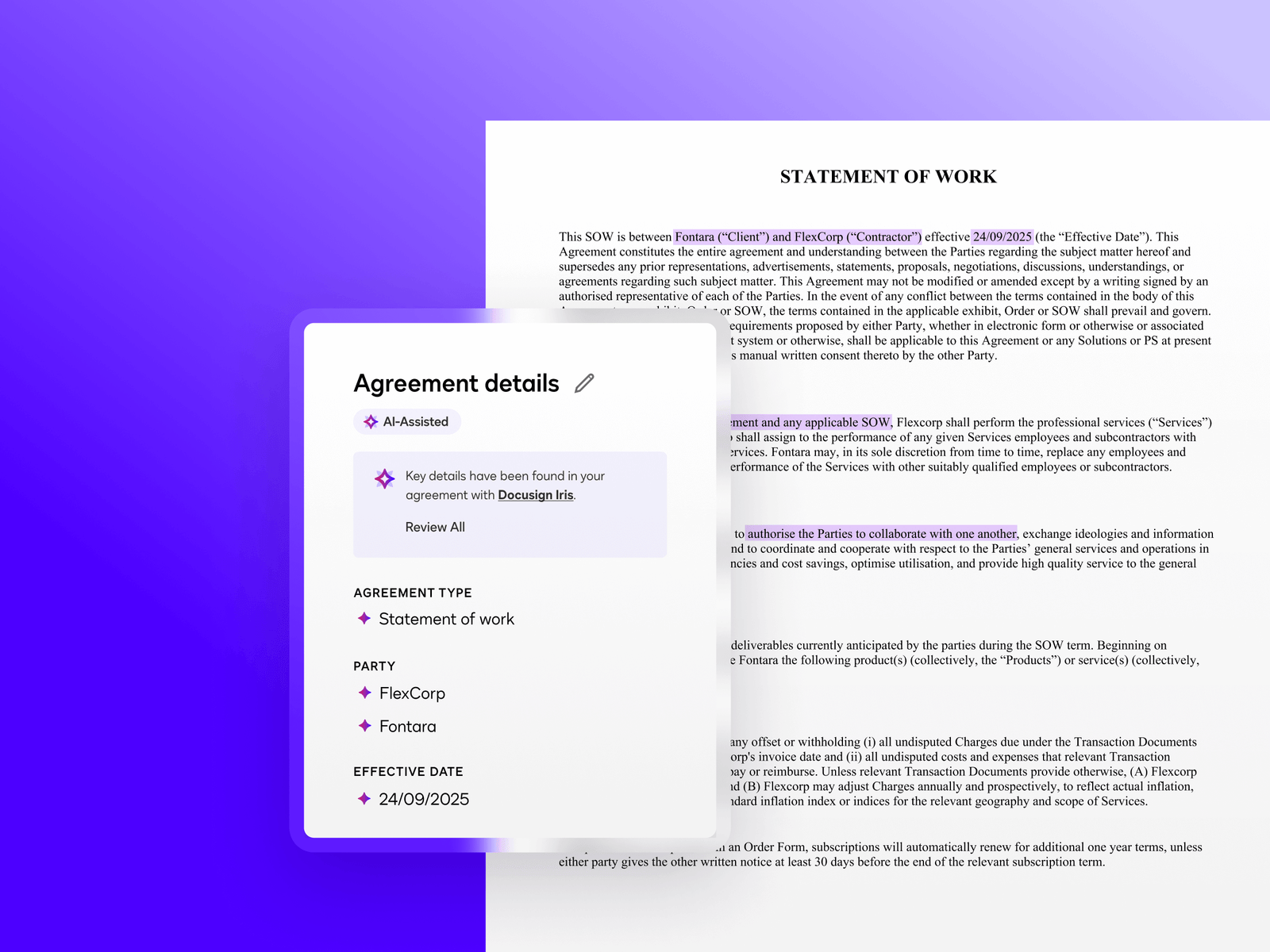 Docusign Iris: the AI Behind Intelligent Agreement Management