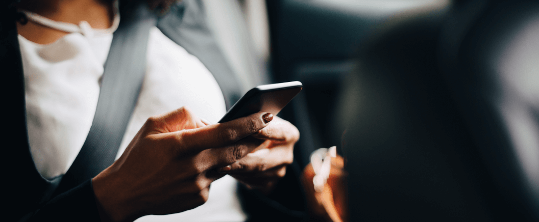 Woman on her smartphone